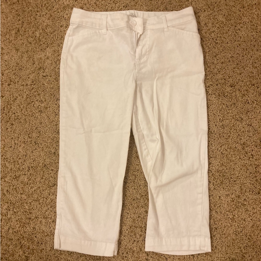 White capris.